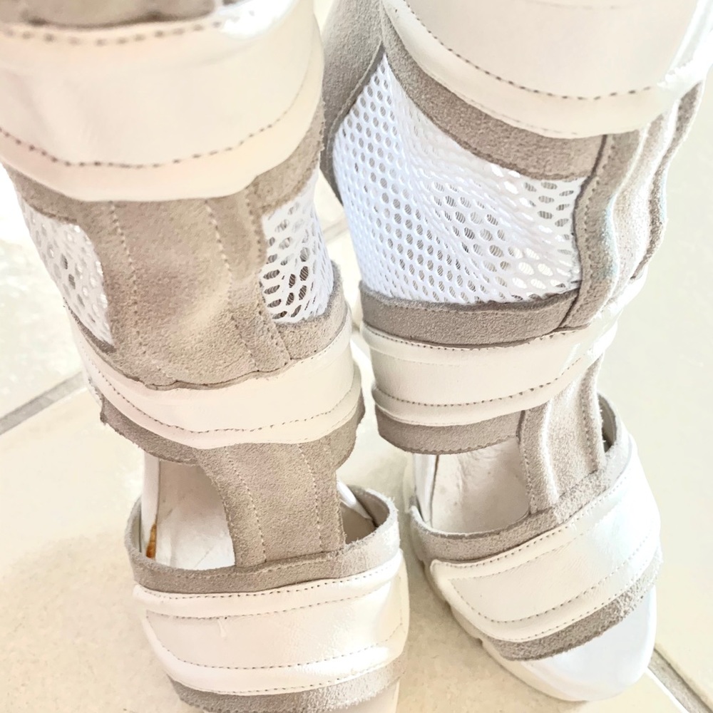 Peep Toe Mesh Booties - image 6